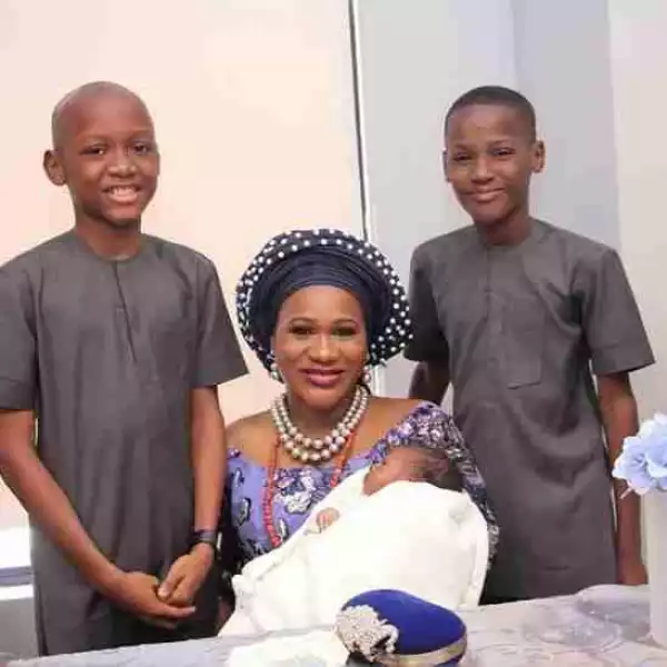 Adorable Photos Of 2face’s Sons At Their Baby Brother’s Christening